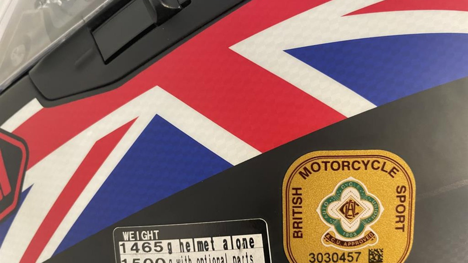 ACU gold sticker on a helmet