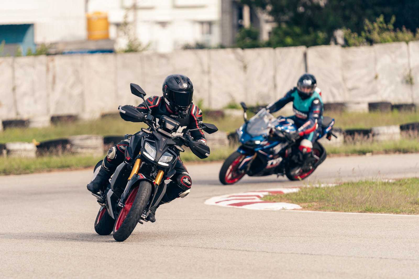 The TVS Apache RTR 310 - riding