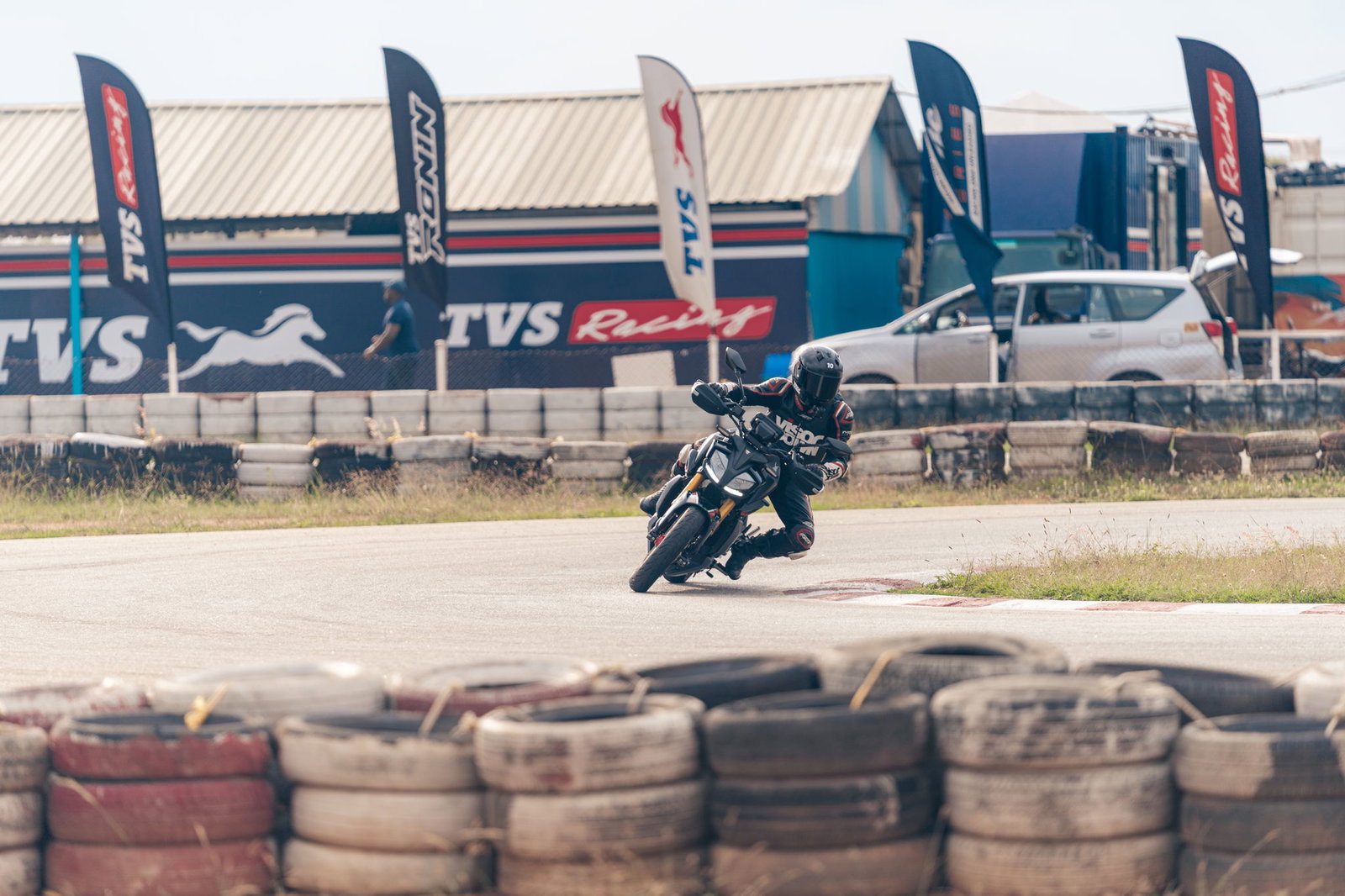 The TVS Apache RTR 310 - riding