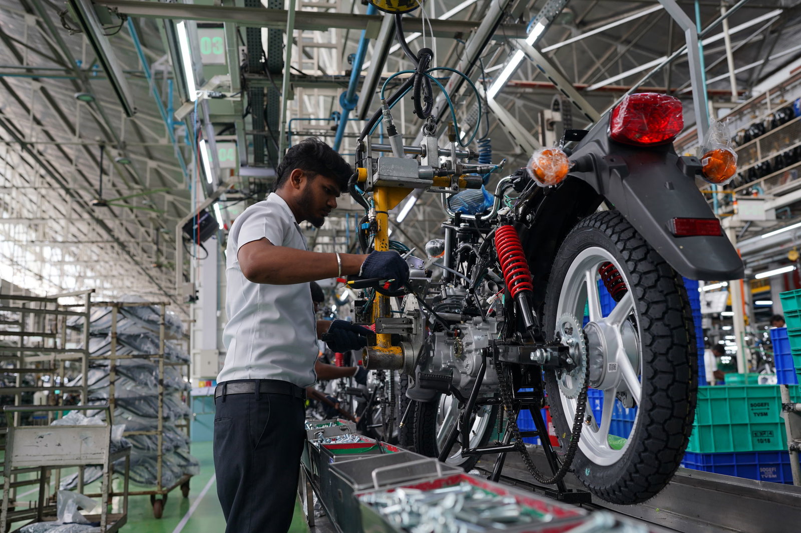 One of the 26 bikes a minute the plant builds