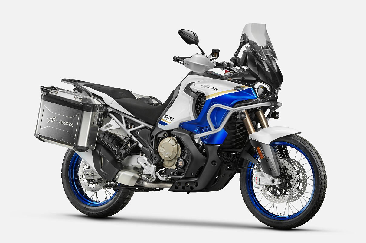 New Enduro Veloce in white, blue and gold