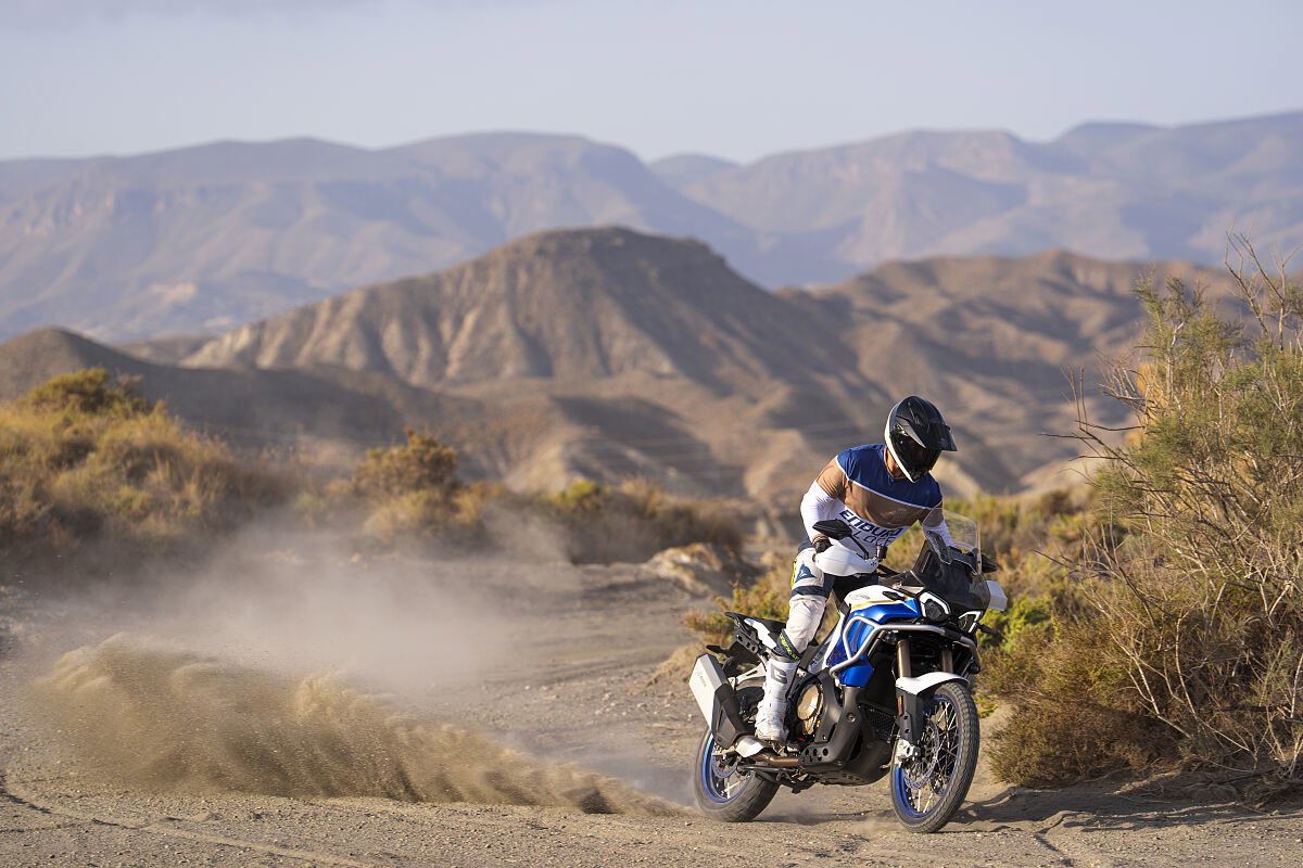MV Agusta's new Enduro Veloce riding off road