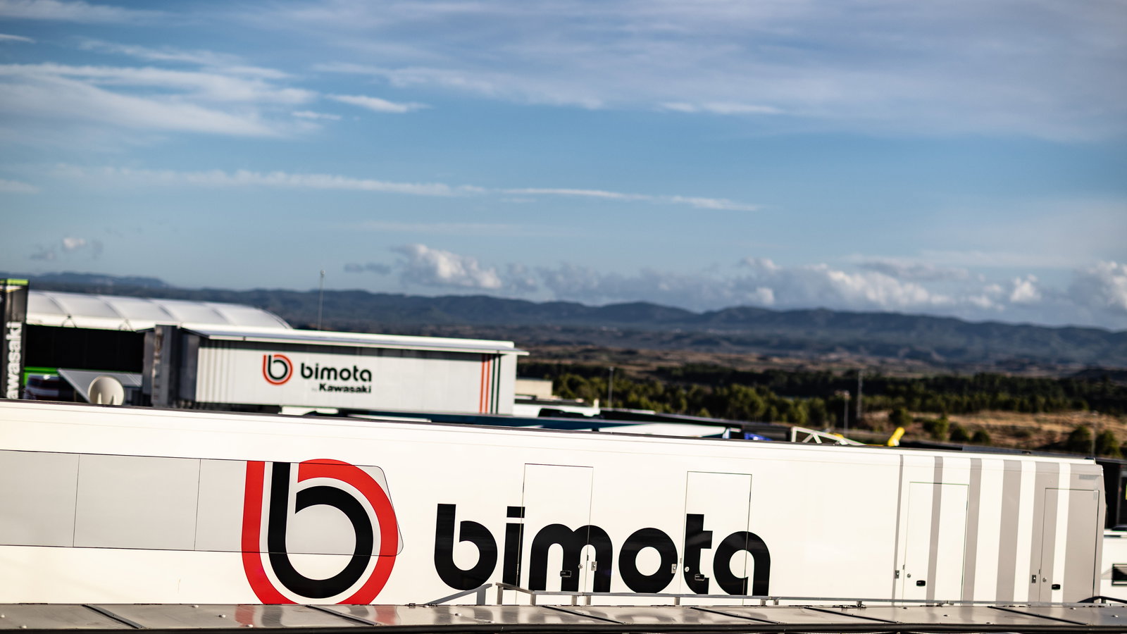 Bimota logo at a World Superbike event. Photo credit - Gold and Goose