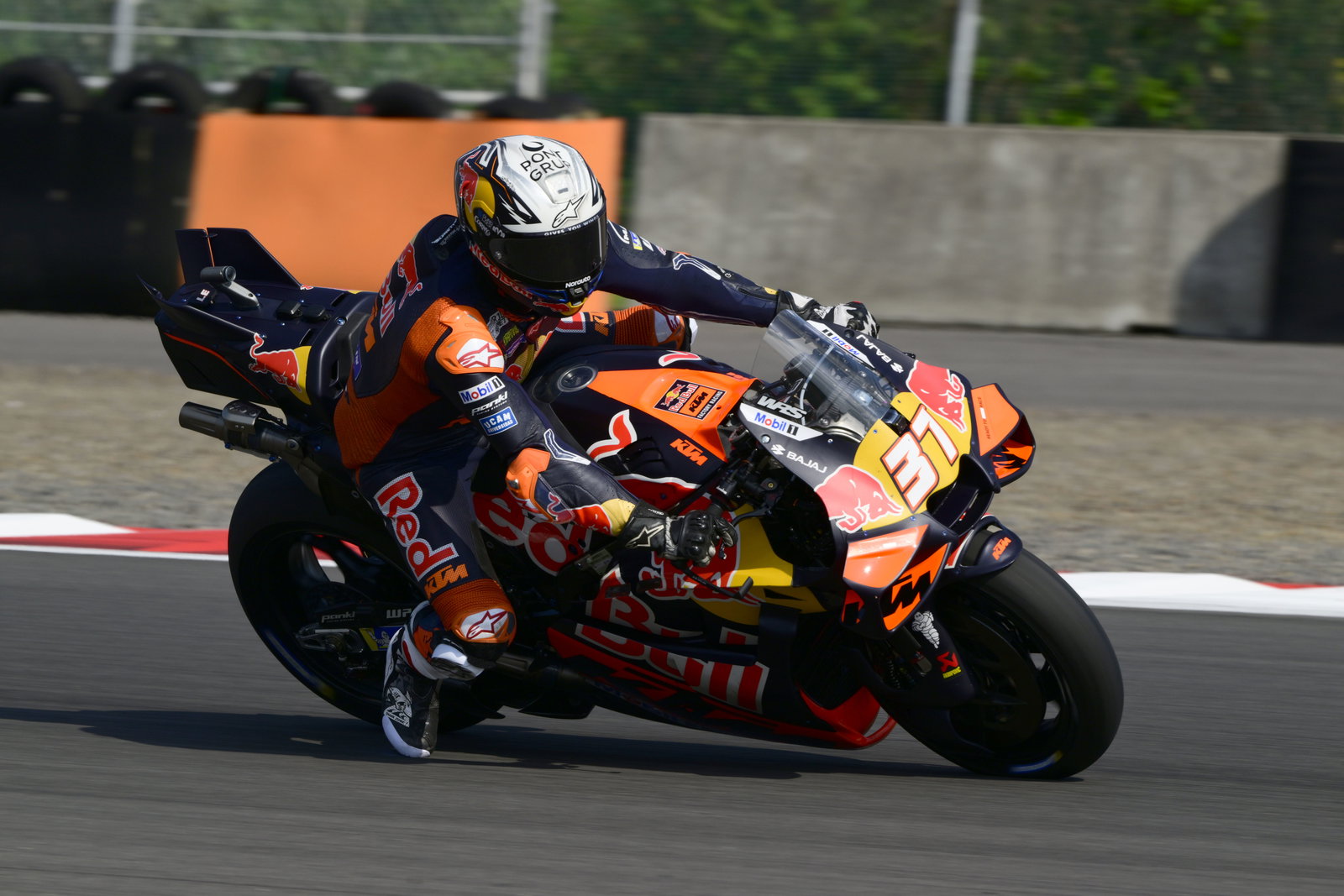 Pedro Acosta riding his KTM at Mandalika. Photo credit - Gold and Goose