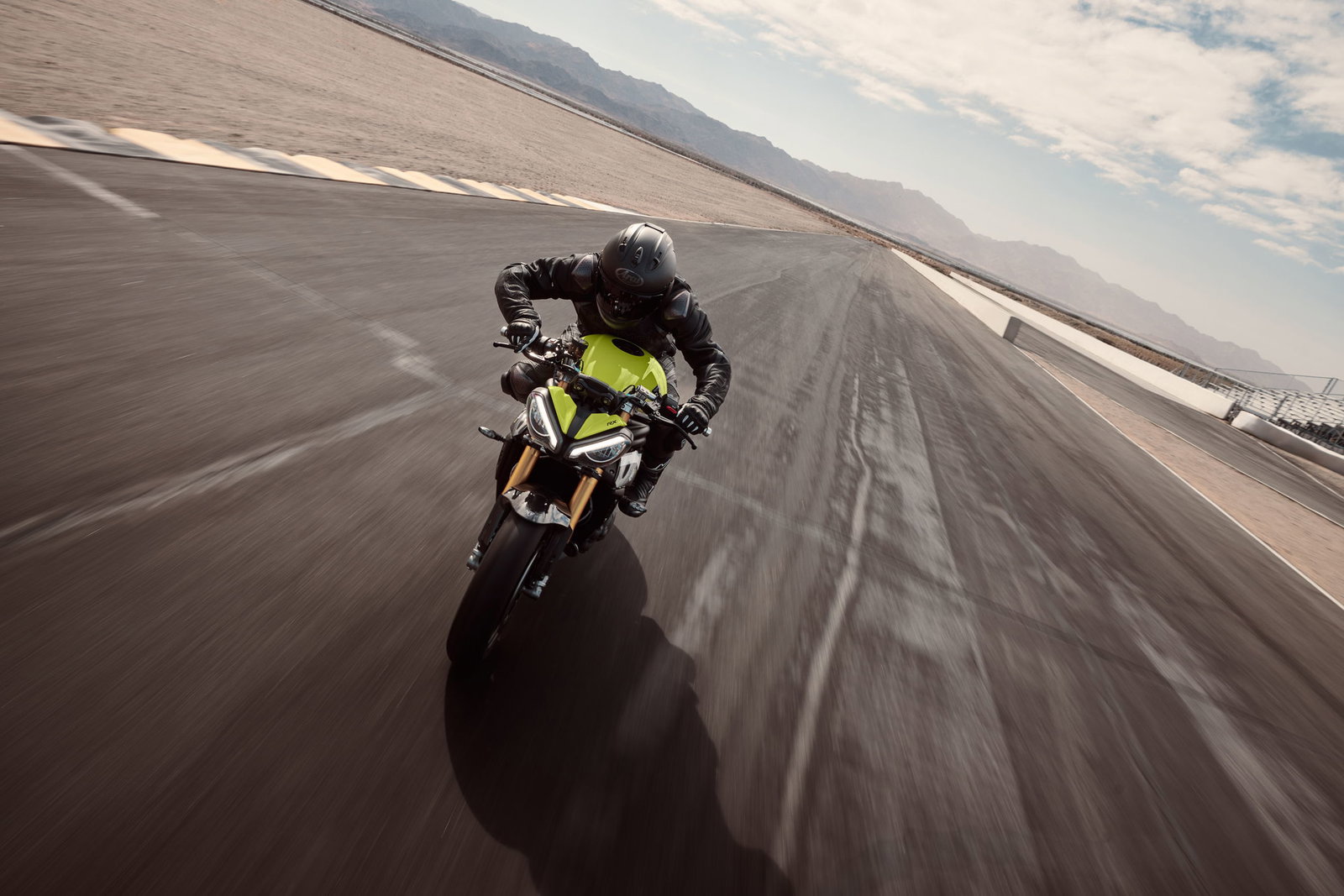 Triumph Speed Triple 1200 RX on a race track