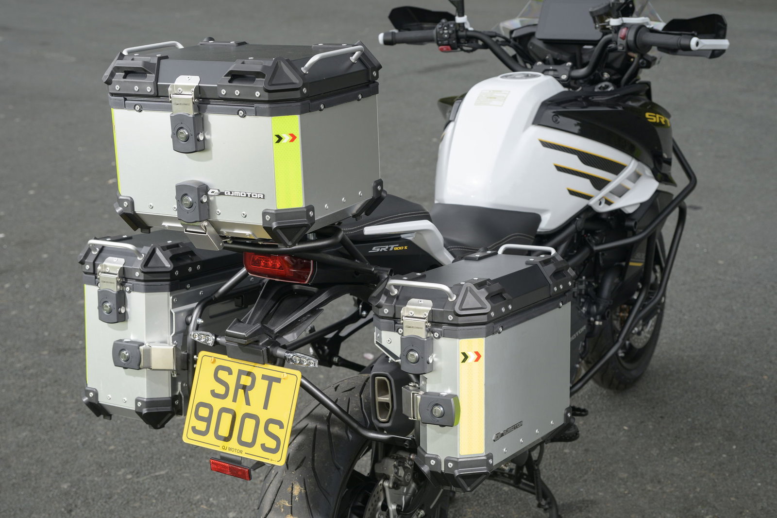 The three piece luggage set is standard