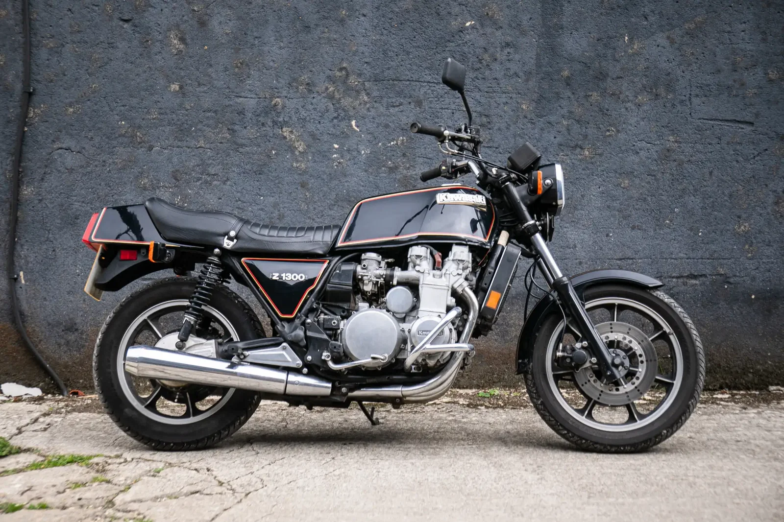 Kawasaki Z1300 with a six-cylinder engine