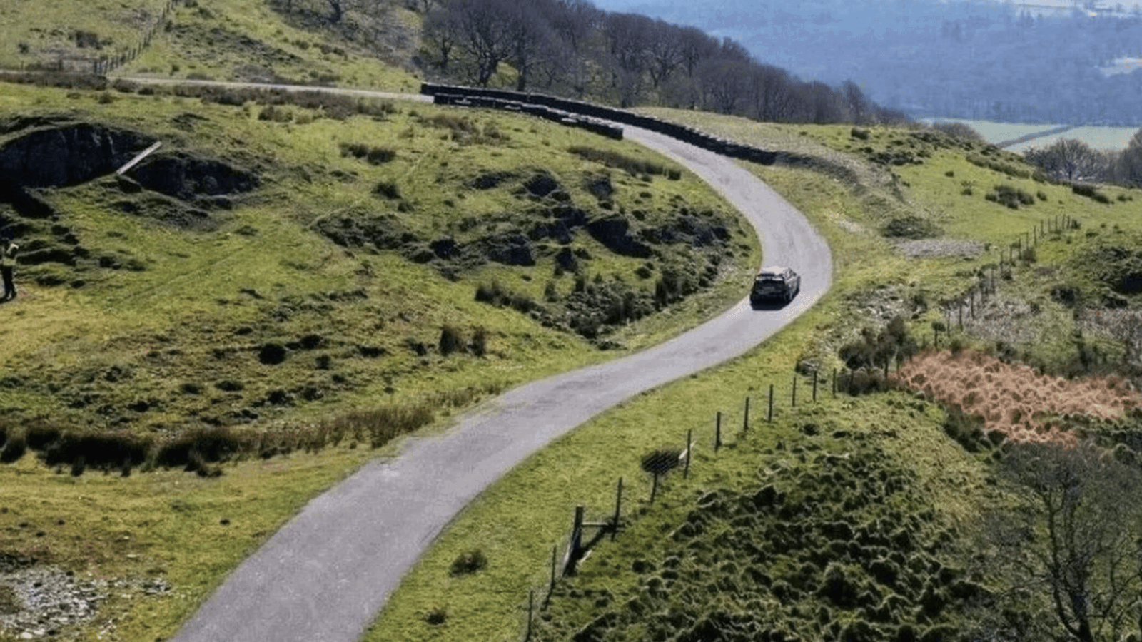 Race track on a farm in Wales