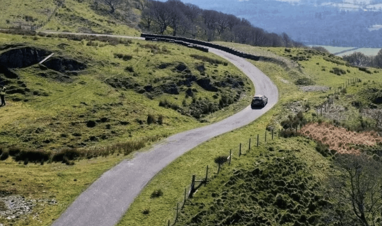 Race track on a farm in Wales