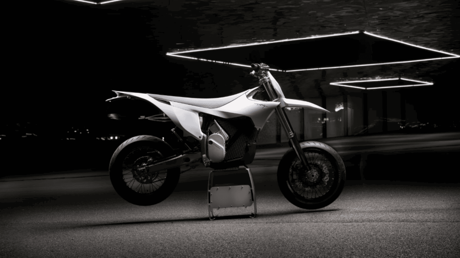 Stark Future's new Varg SM supermoto bike in white