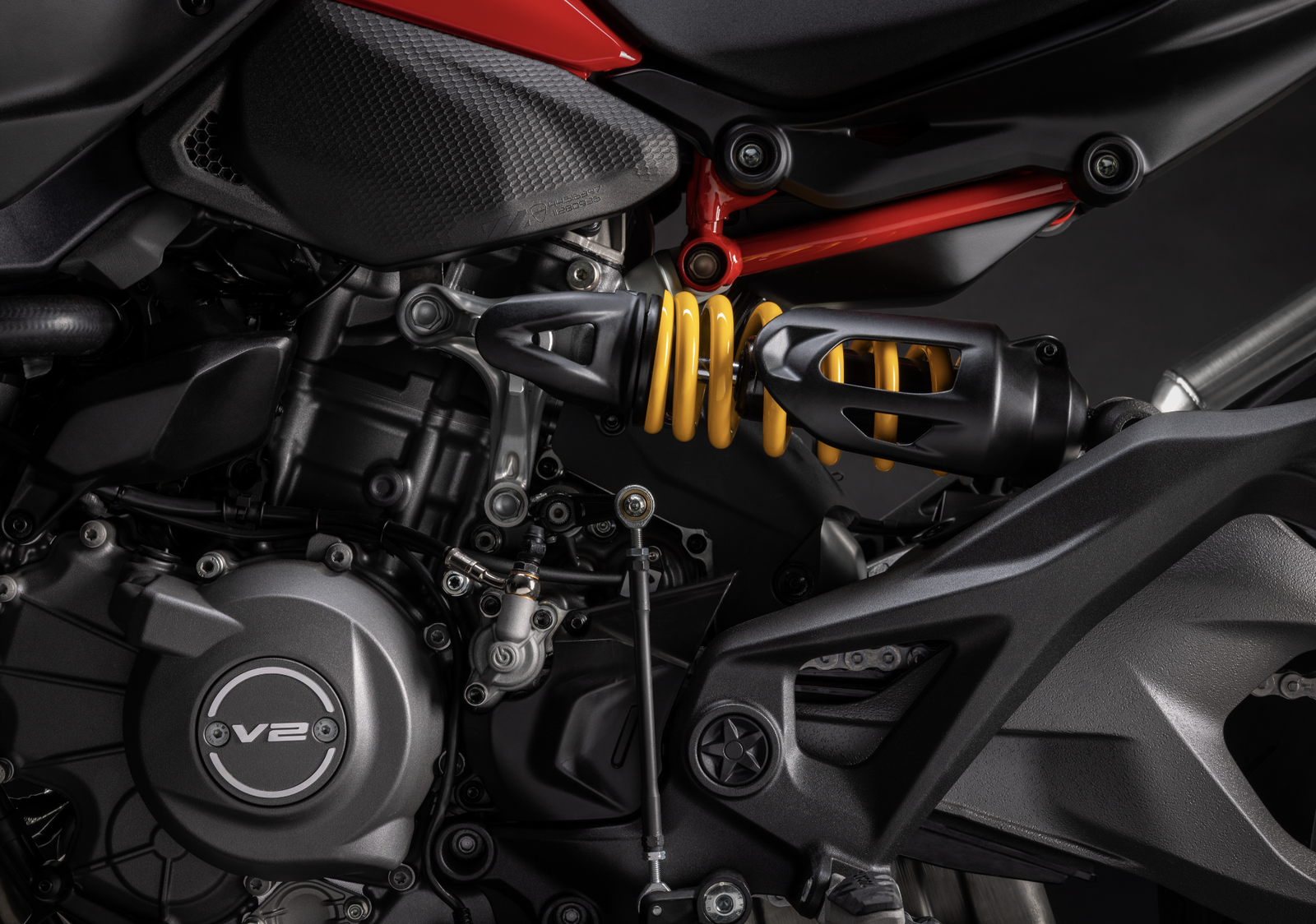 The suspension comes from Showa