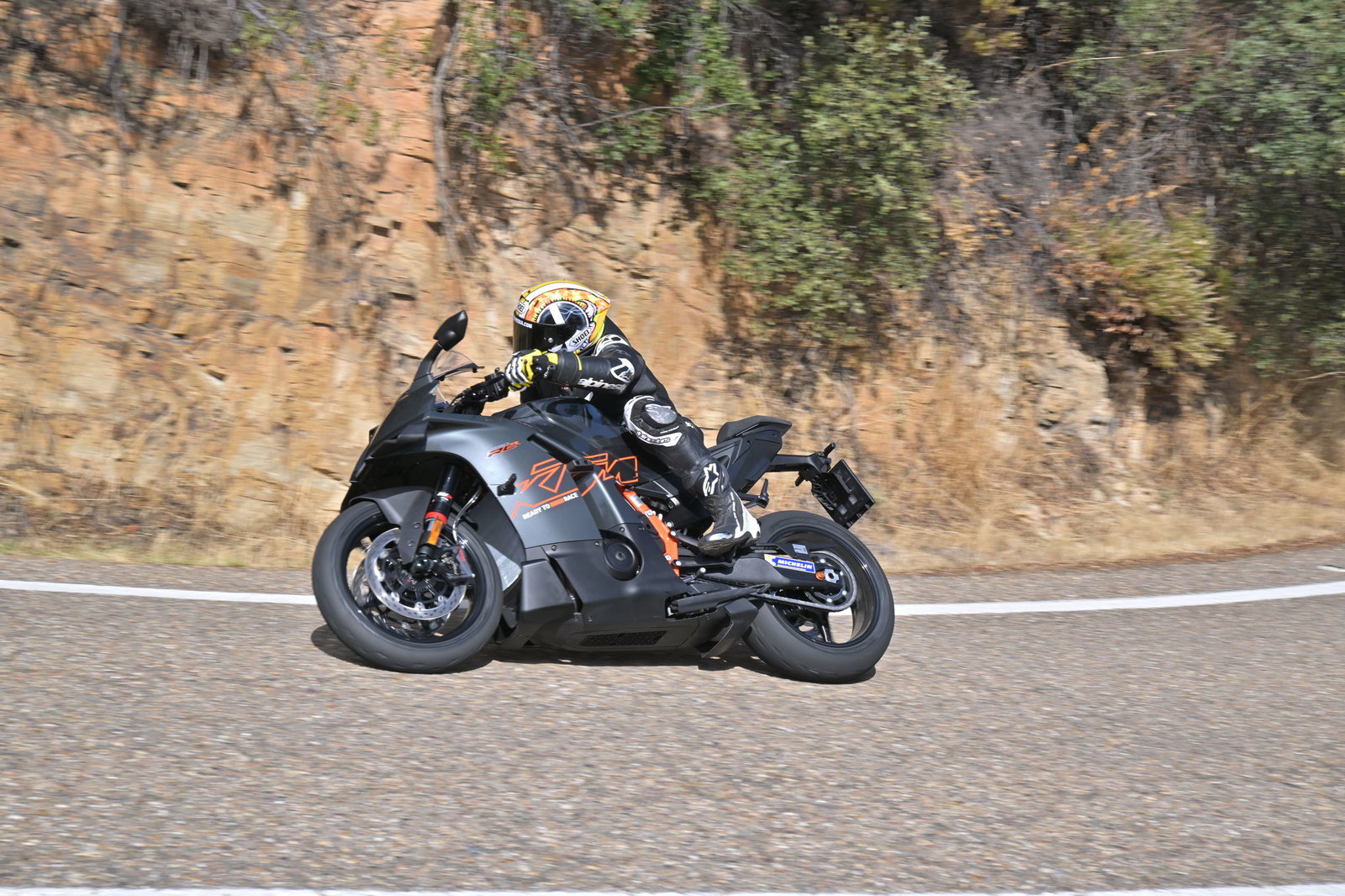 The KTM 990 RC R - road