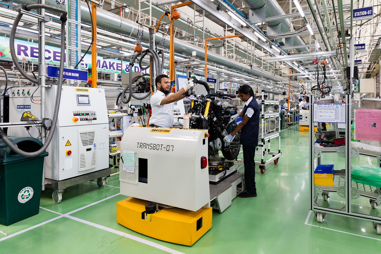 Inside the TVS factory