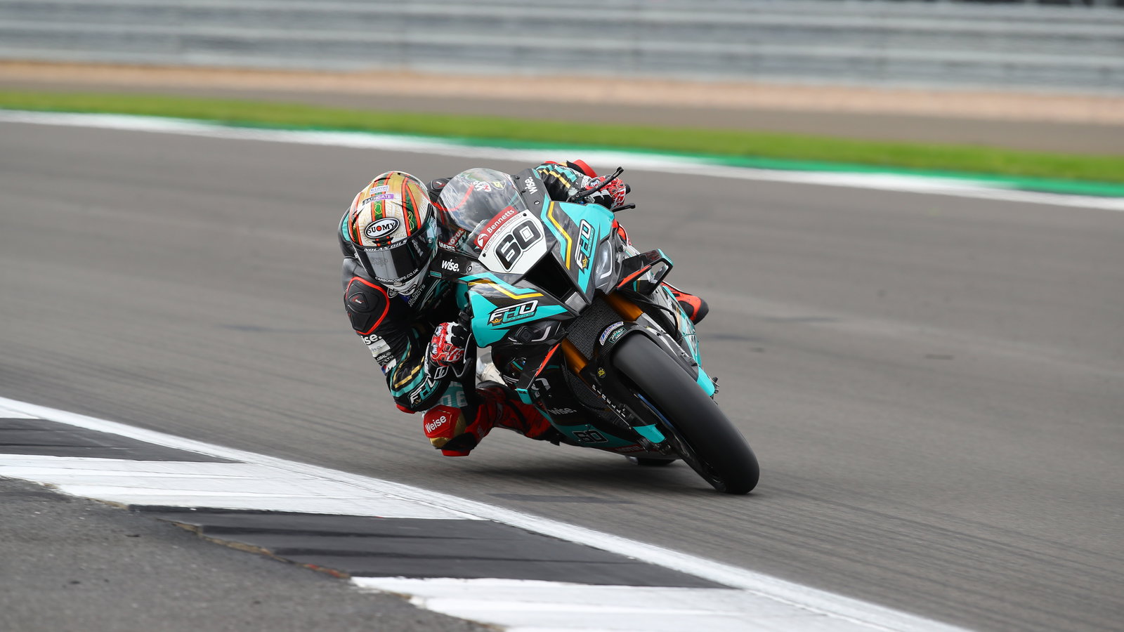 Peter Hickman racing his BMW M1000 RR at Silverstone