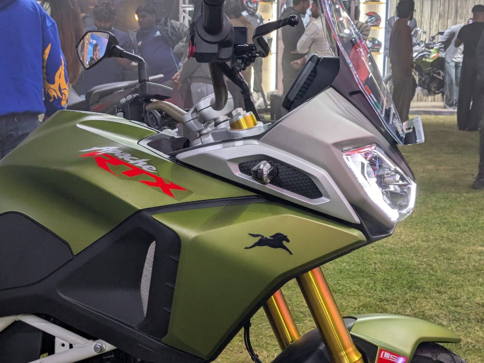 The TVS Apache RTX 300 adventure bike