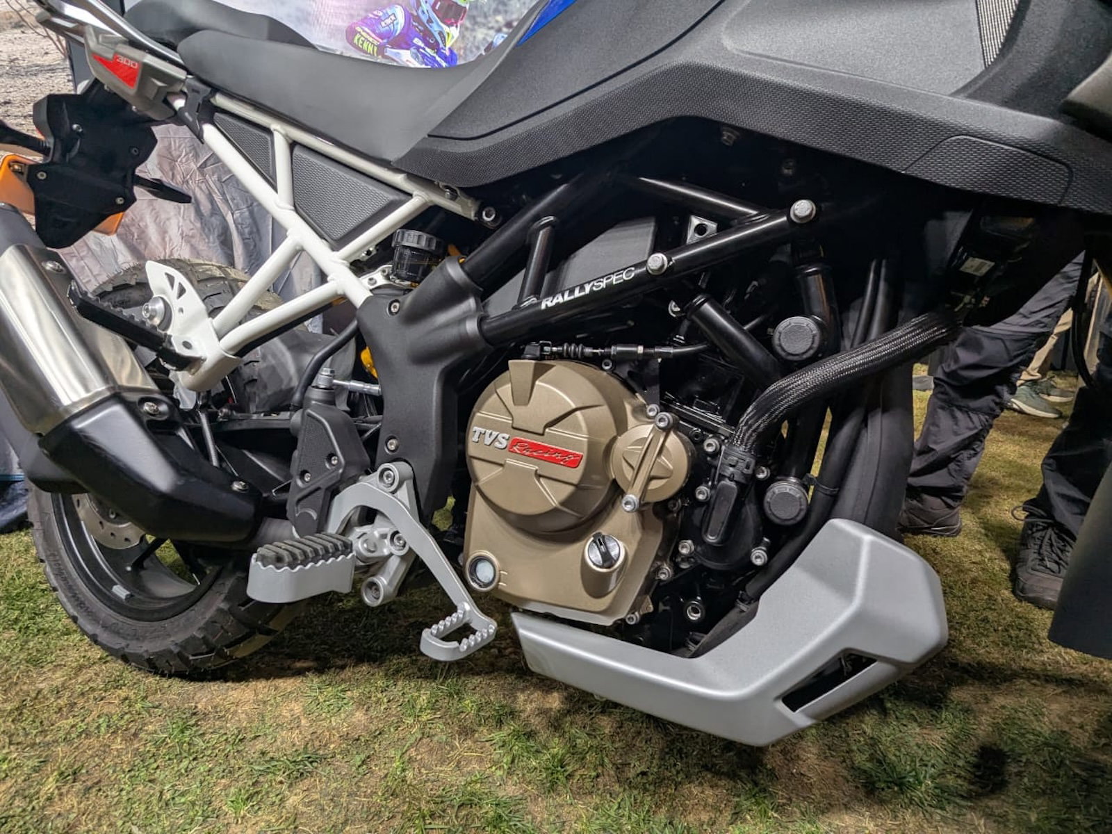 The TVS Apache RTX 300 adventure bike