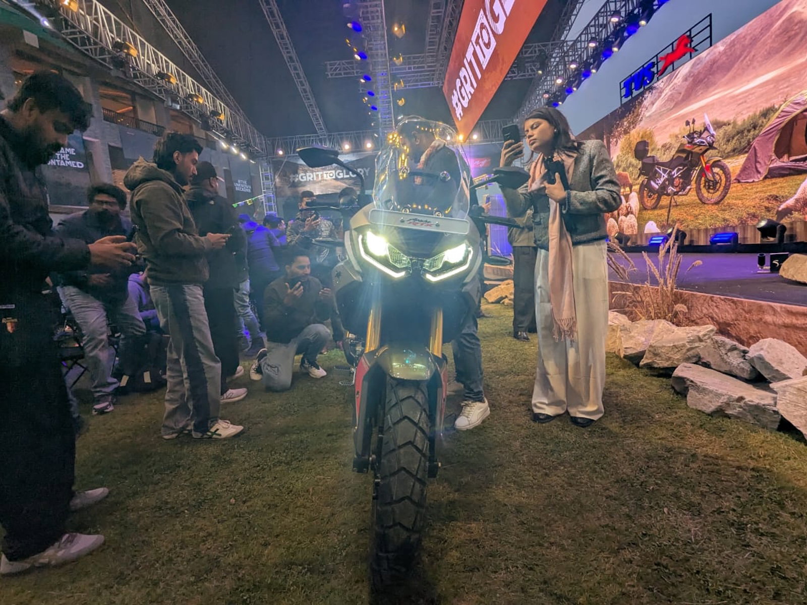 The TVS Apache RTX 300 adventure bike