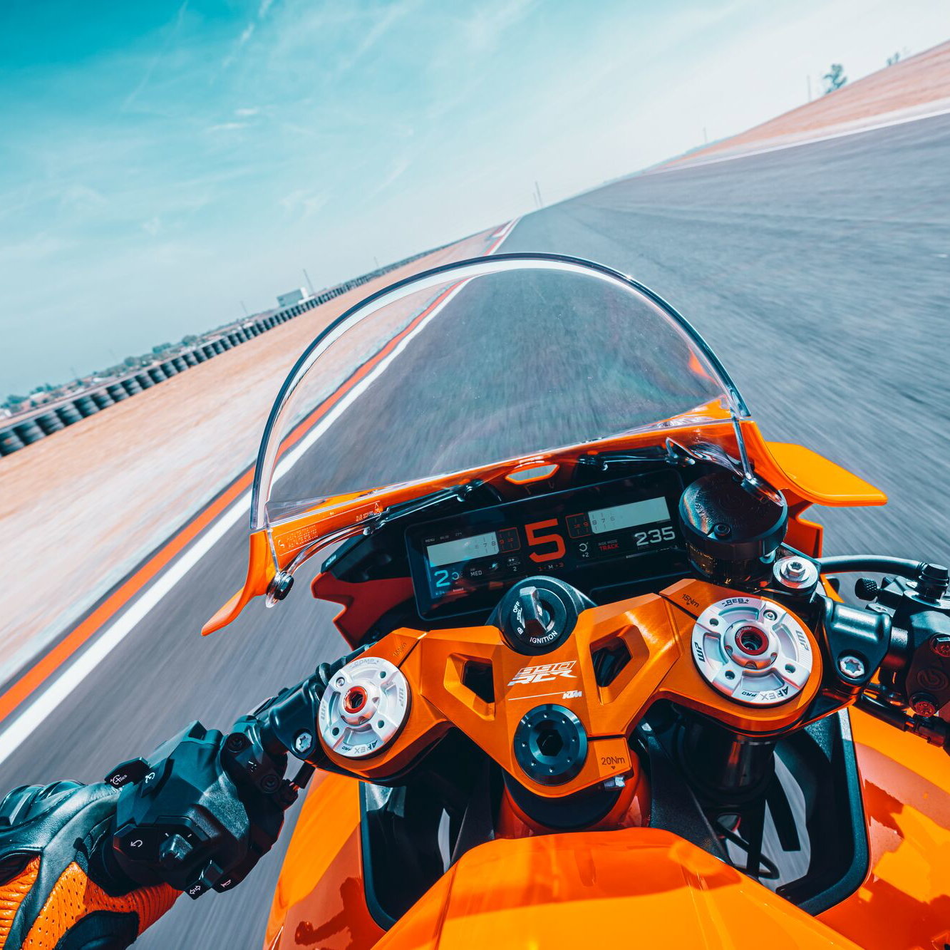 KTM race bike on a track