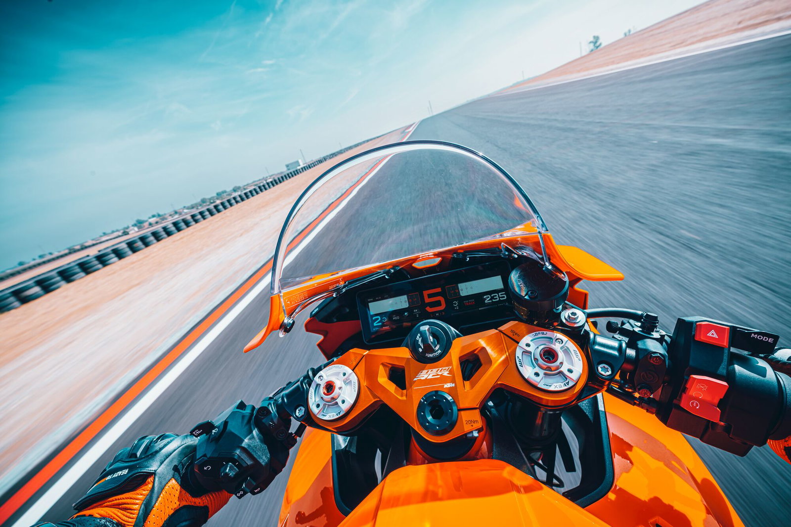 KTM race bike on a track