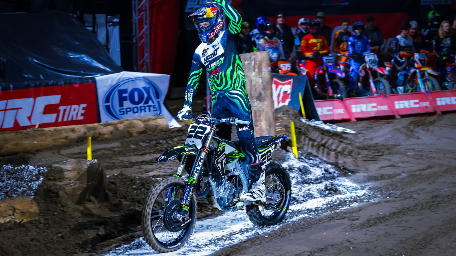 Triumph TF 450-E racing in the EnduroCross series