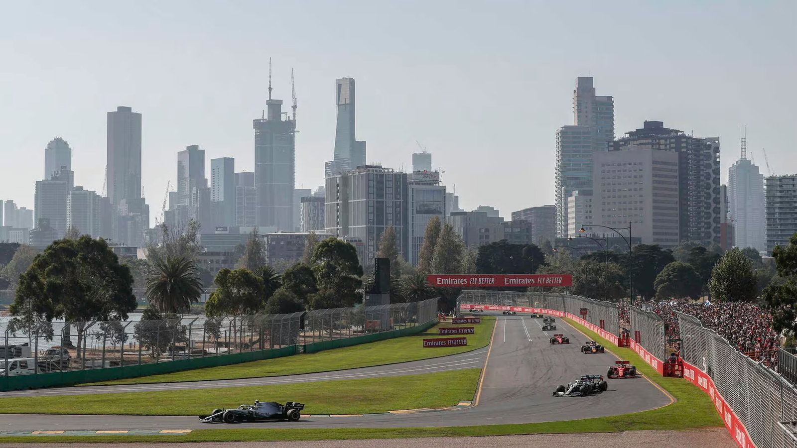 The Albert Park F1 street circuit