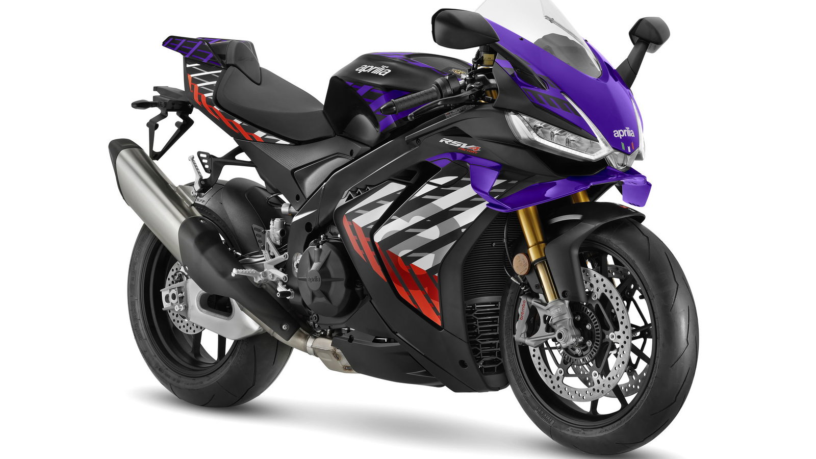 Aprilia RSV4 in a purple colourway