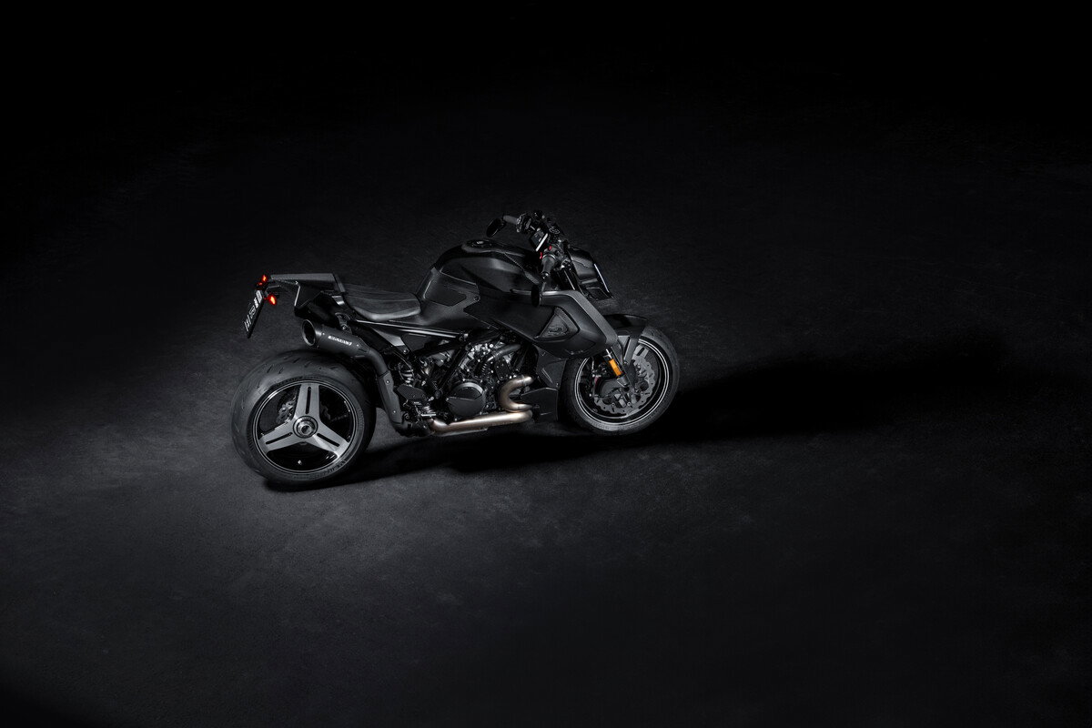 Dark shot of the new KTM Brabus 1400 R Signature