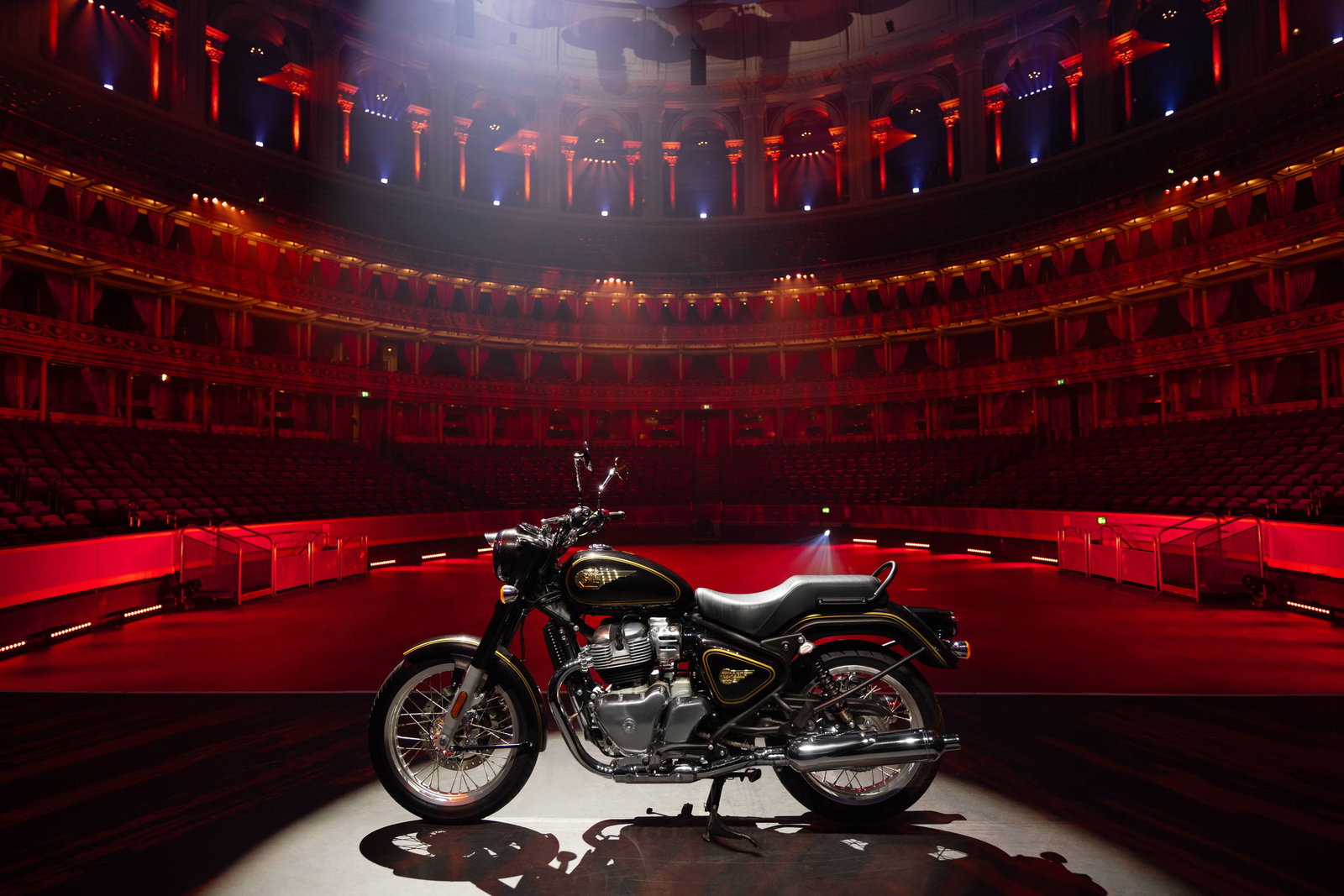 New Royal Enfield Bullet 650 on stage