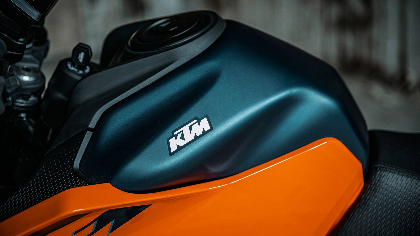 Fuel cap on a KTM motorcycle