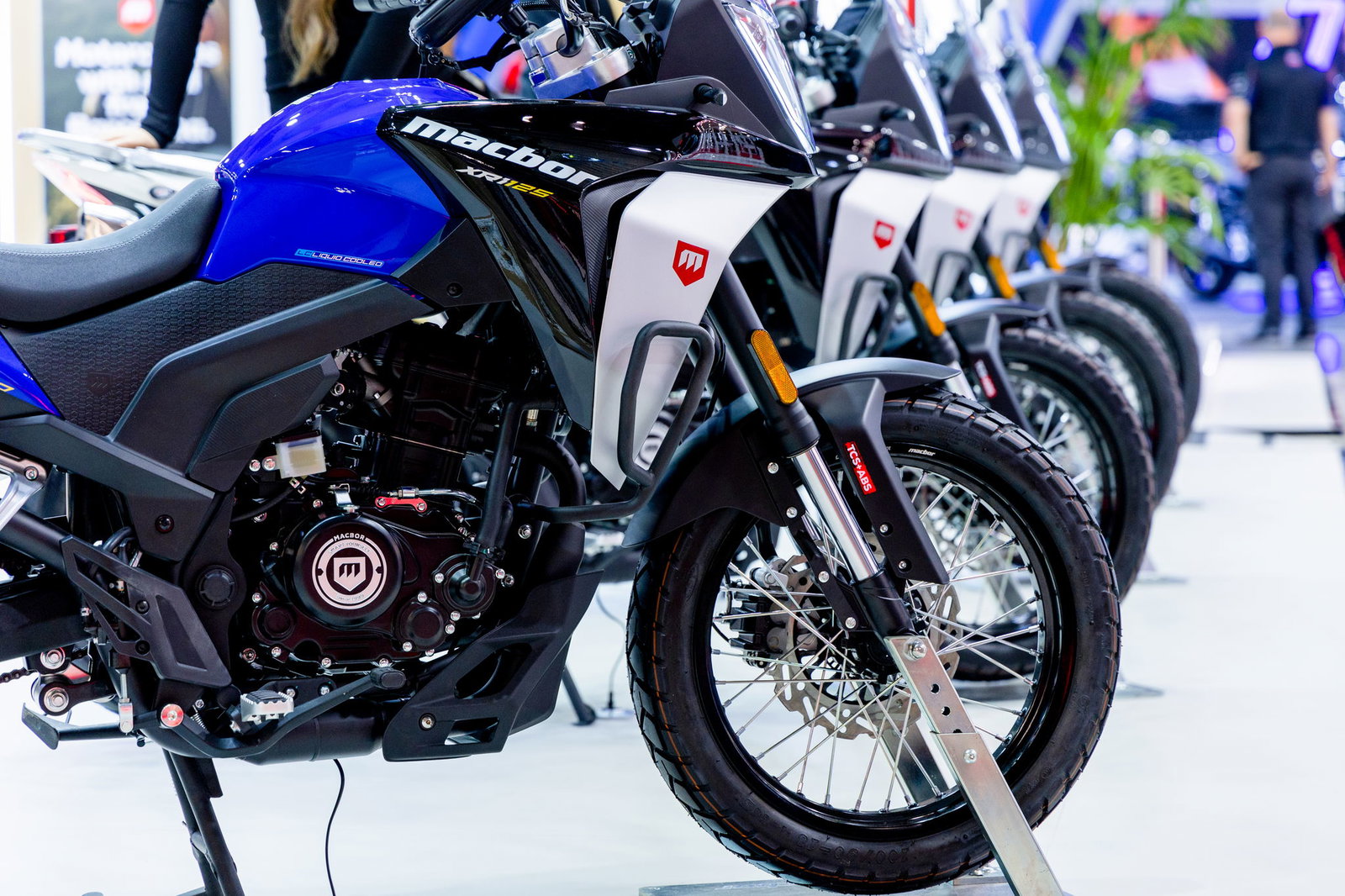 A row of Macbor motorcycles