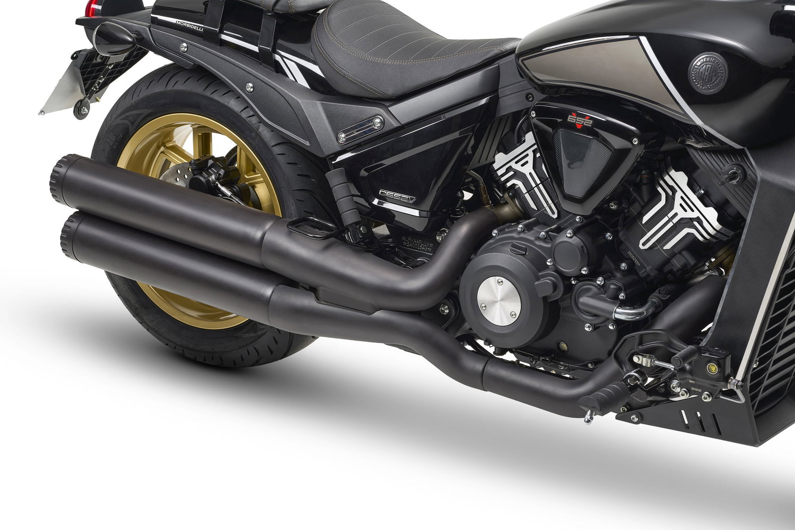 Morbidelli C652V exhaust system