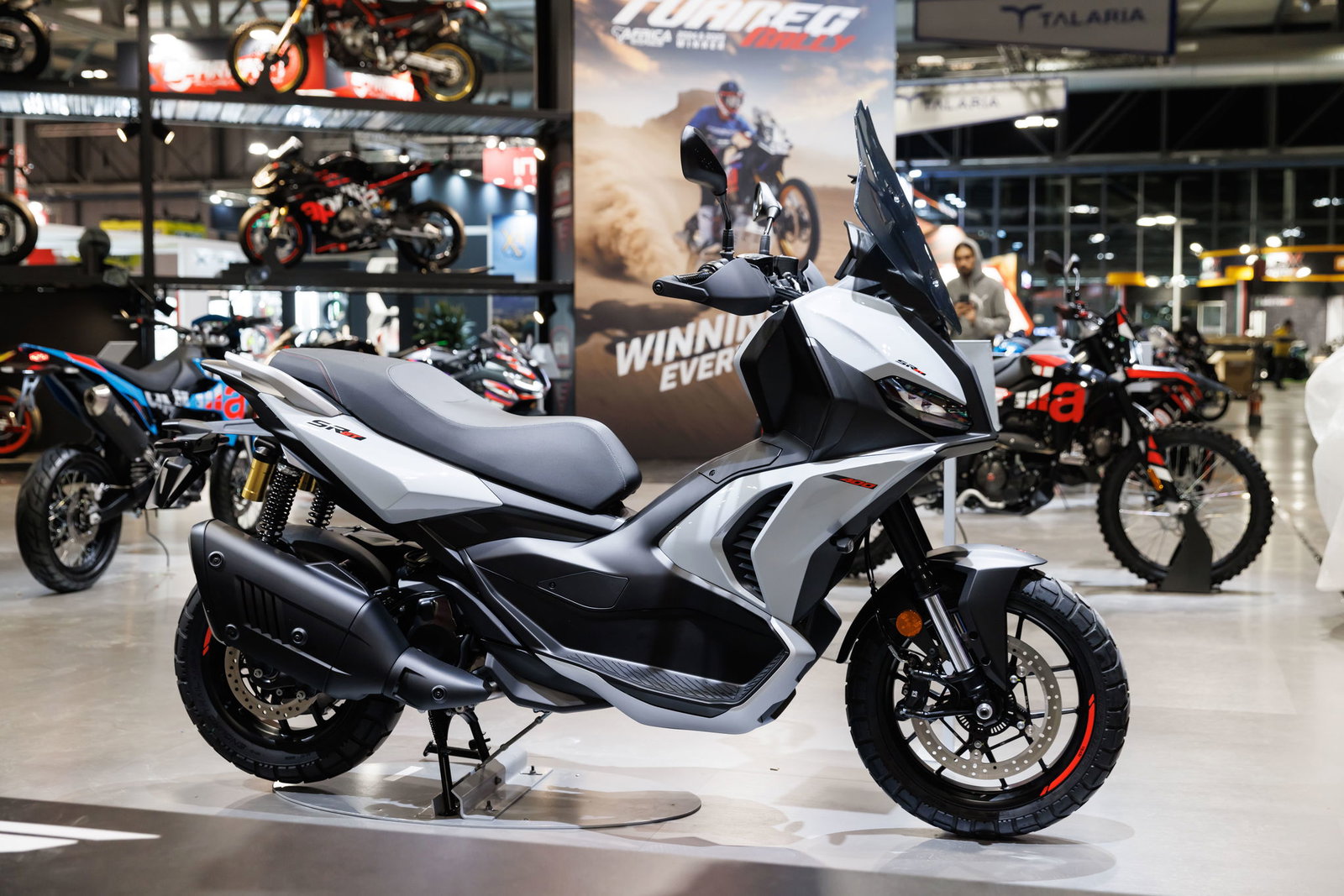 Aprilia SR GT 400 scooter at EICMA