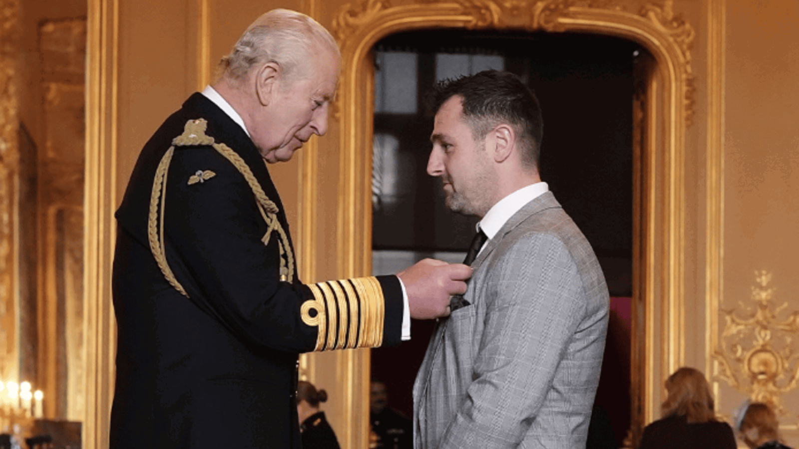 Michael Dunlop and King Charles. Photo credit - Isle of Man TT