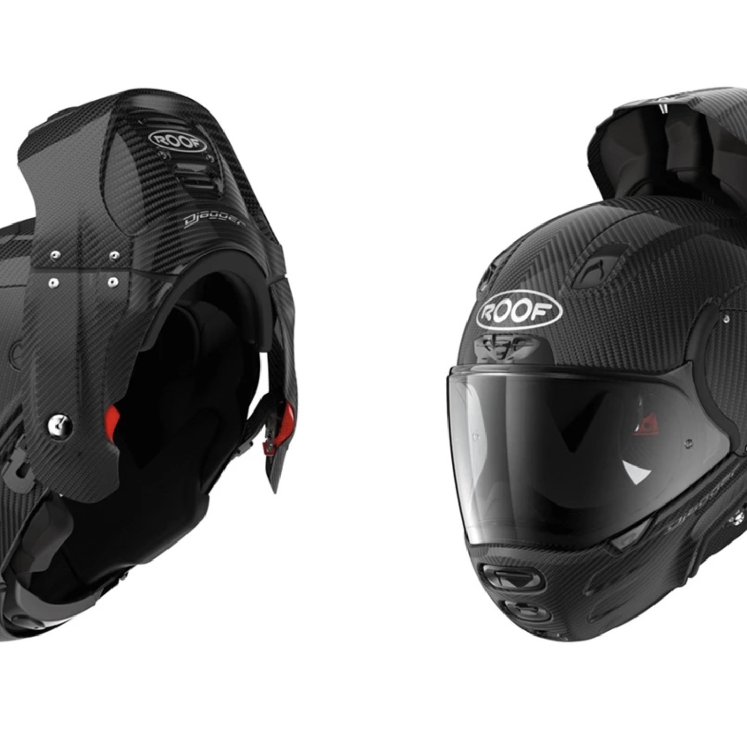 This is how the Roof DJagger motorcycle helmet opens from the rear |  Visordown