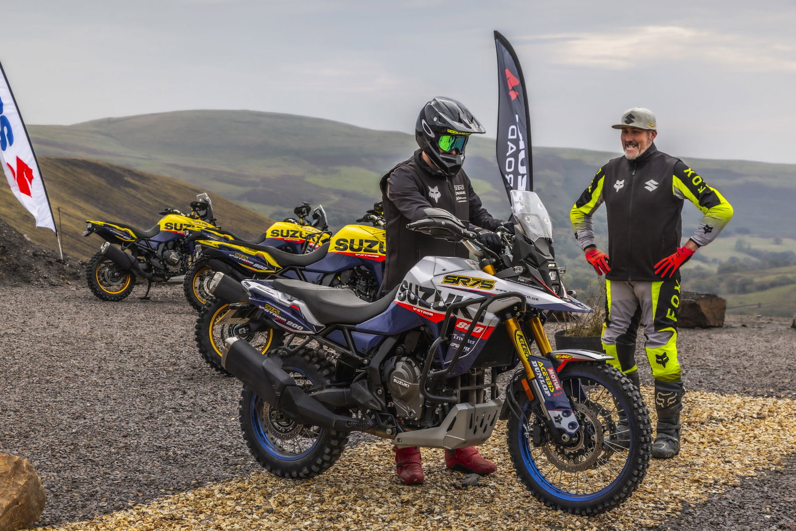 Suzuki instructor with a learner rider