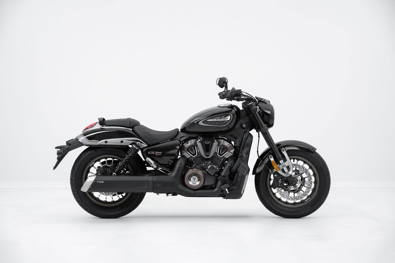 Side view of the new Voge CU625 cruiser unveiled at EICMA