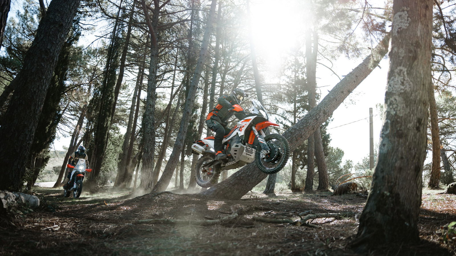 KTM adventure bike riding off-road