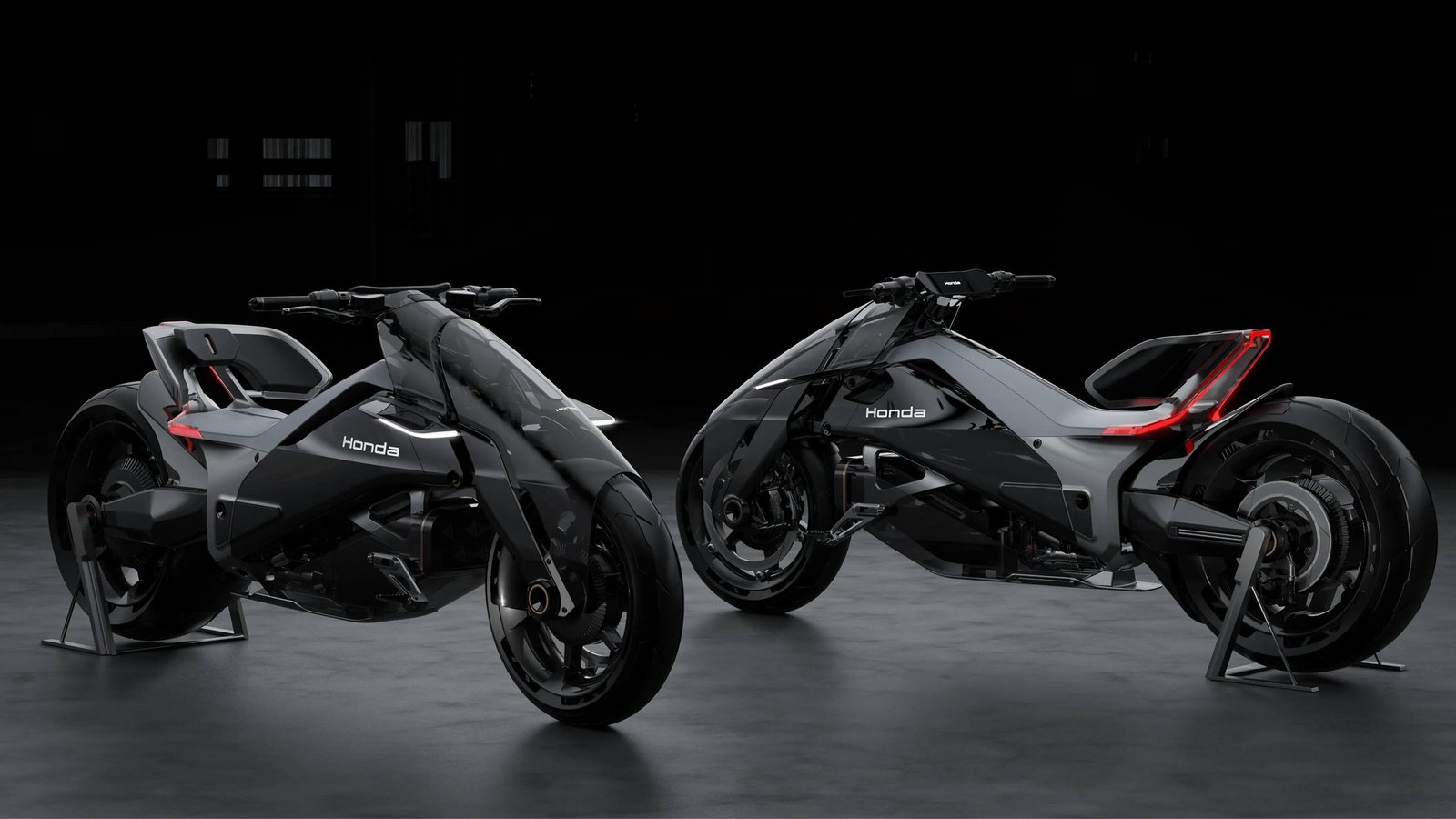 Futuristic-looking Honda electric bikes