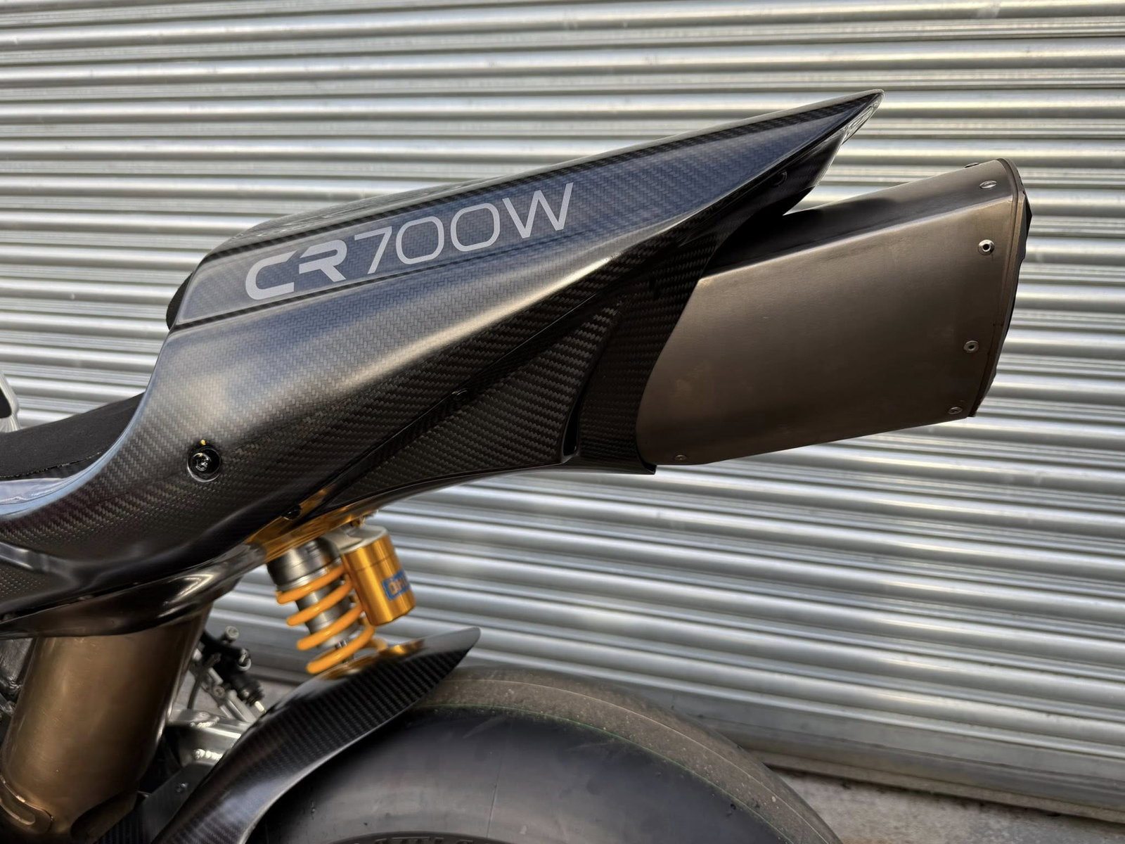 Crighton CR700W rear fairing and exhaust