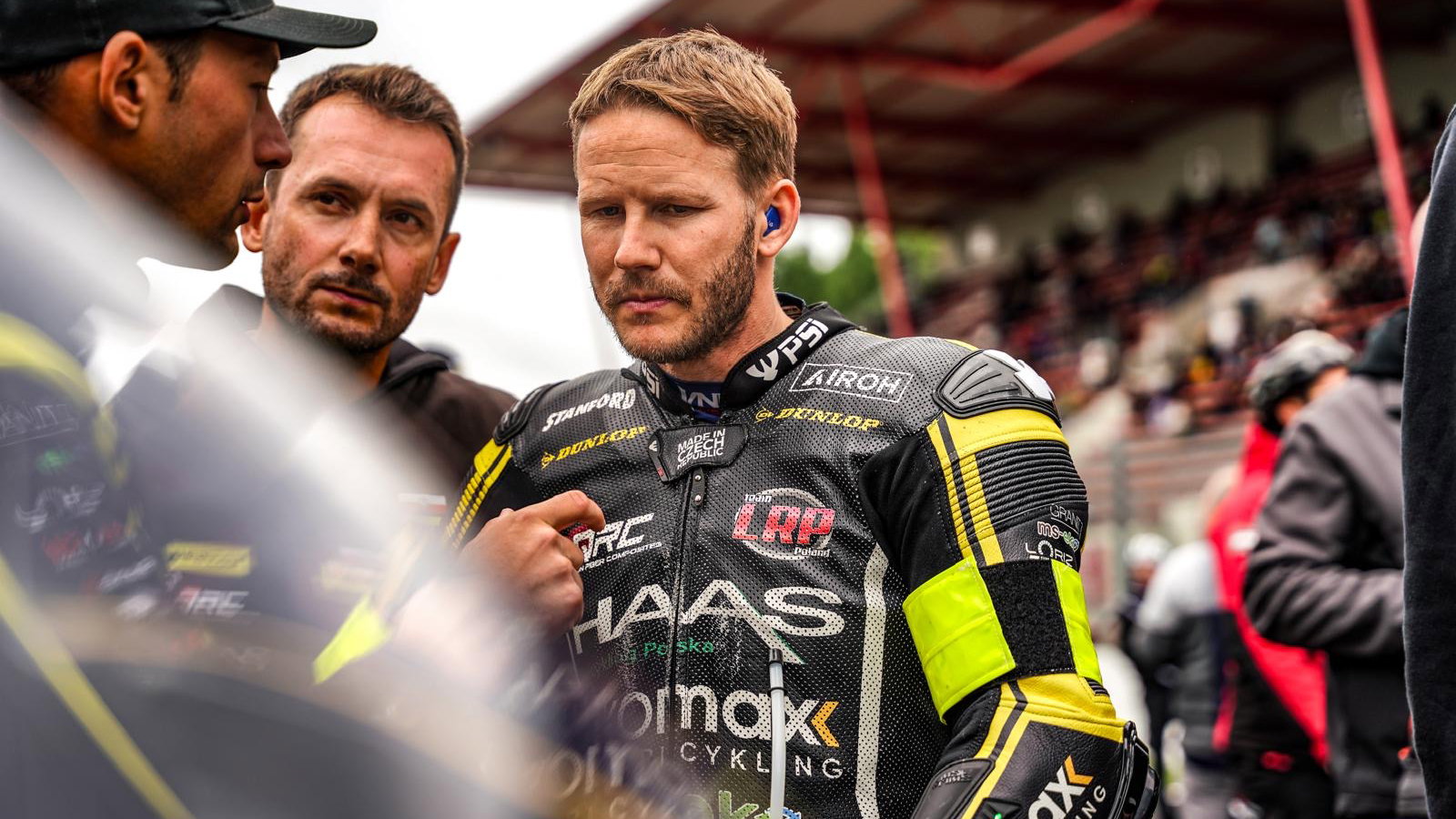 Motorcycle racer Danny Webb