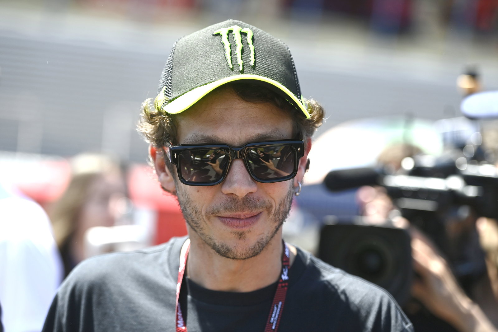 Valentino Rossi at a MotoGP race