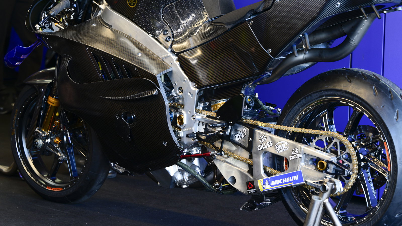 Yamaha V4 MotoGP bike. Photo credit - Gold and Goose