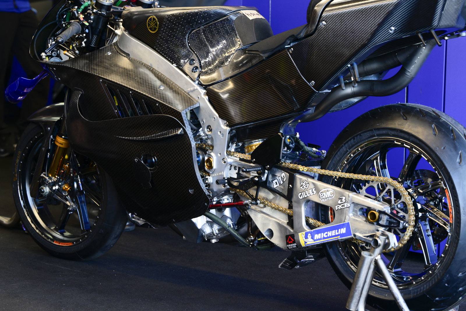 Yamaha V4 MotoGP bike. Photo credit - Gold and Goose