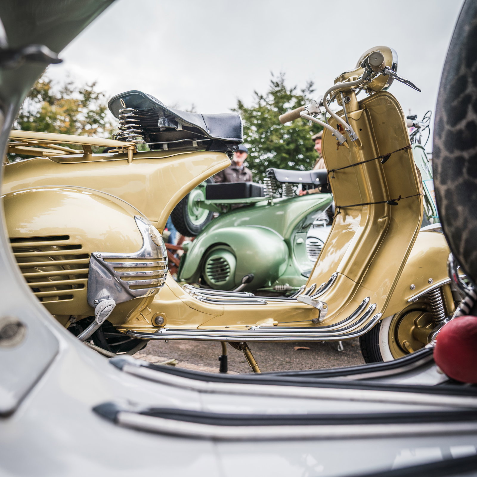 Vespa scooters at Goodwood. Photo credit - Toby Adamson