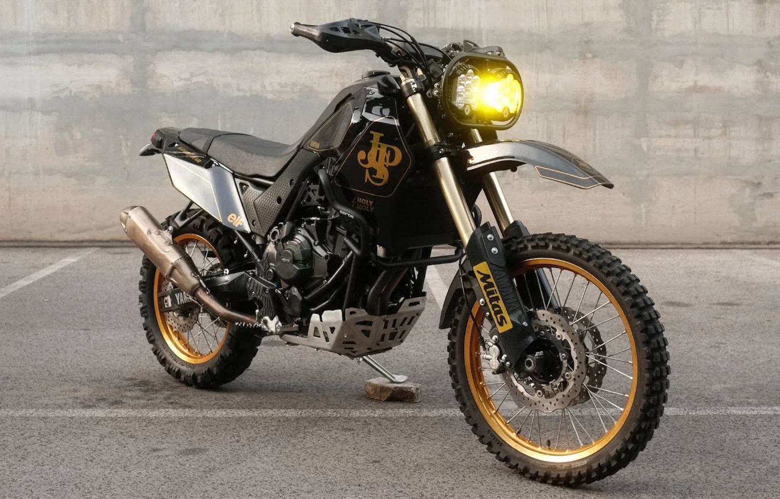 Holy Moly Motorcycles - JPS themed Yamaha Tenere 700