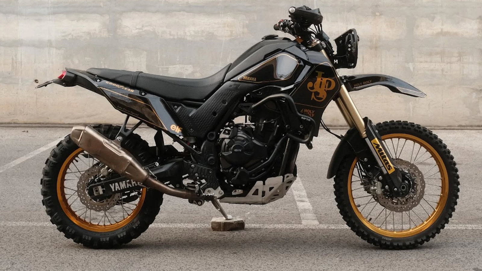 Holy Moly Motorcycles JPS themed Yamaha Tenere 700