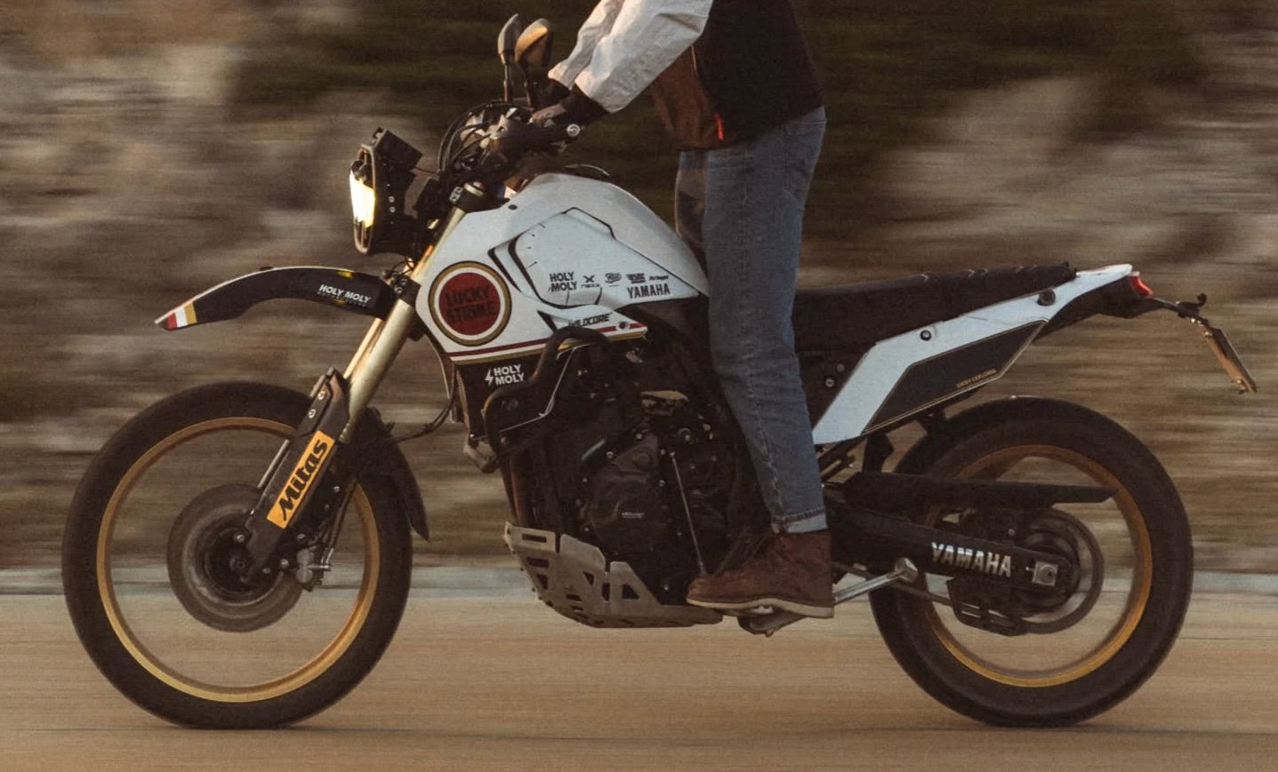 Holy Moly Motorcycles - Lucky Strike themed Yamaha Tenere 700