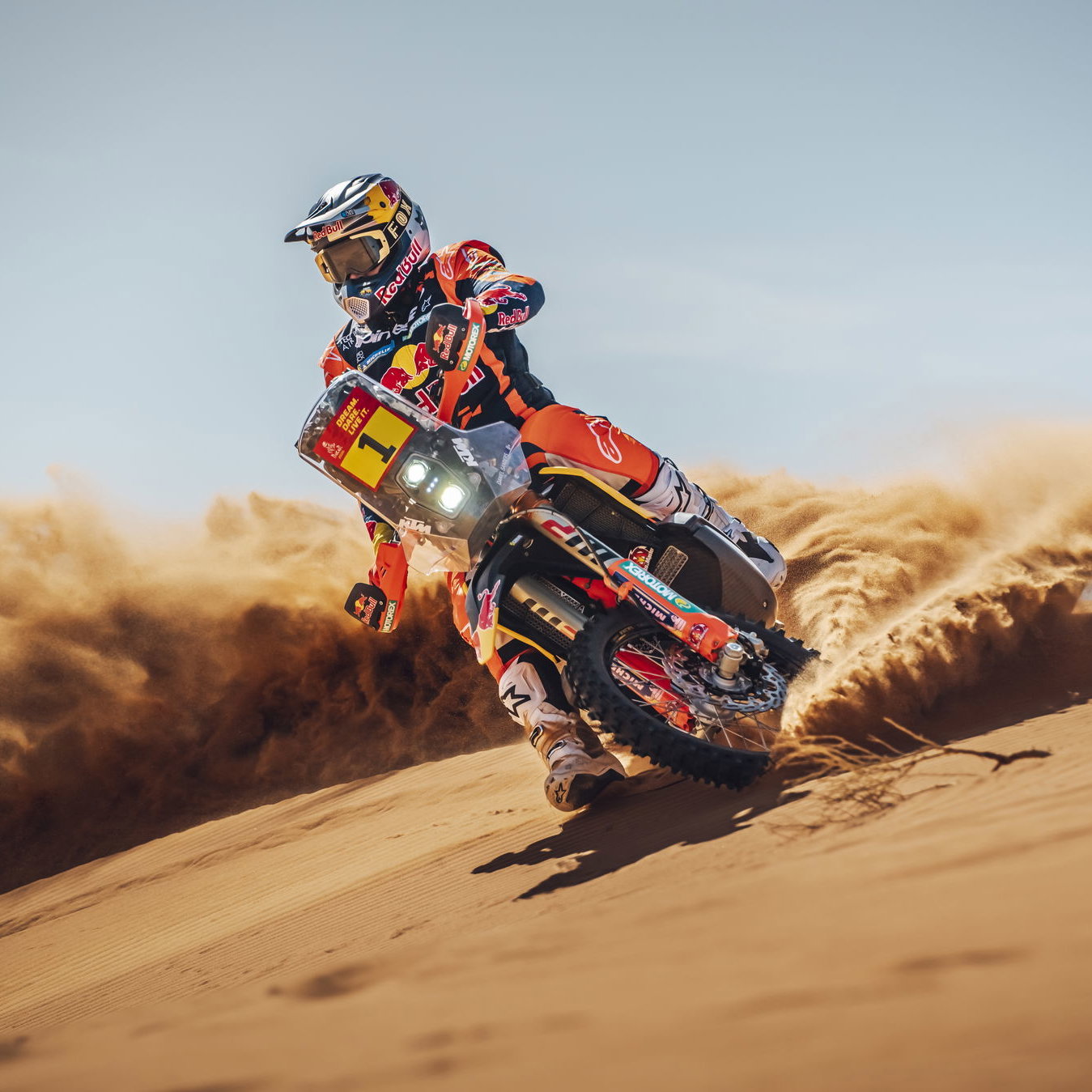 Red Bull KTM 450 Rally riding off road