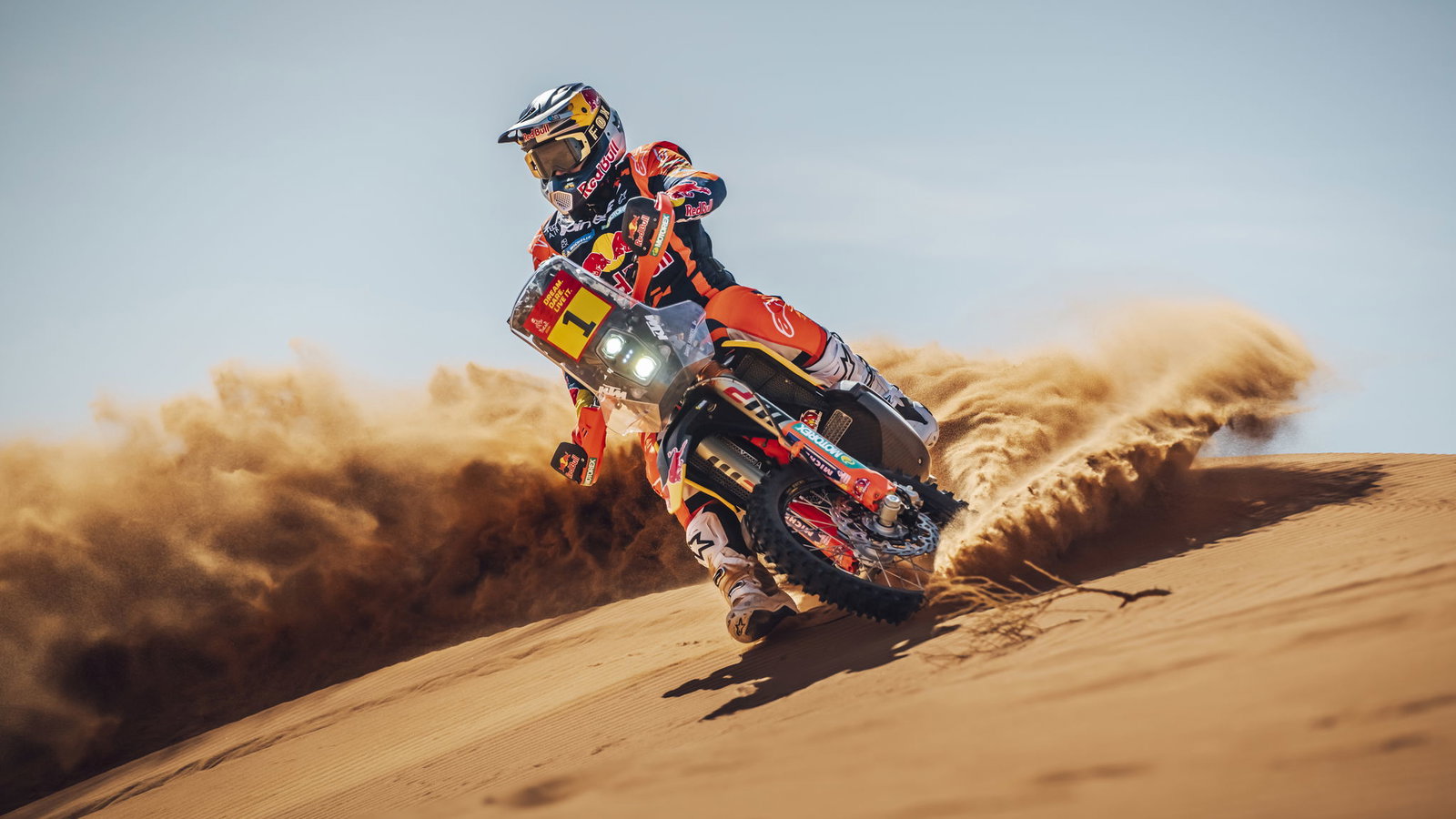 Red Bull KTM 450 Rally riding off road