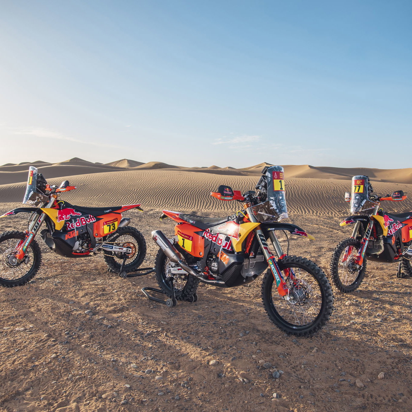 Red Bull KTM 450 Rally bikes